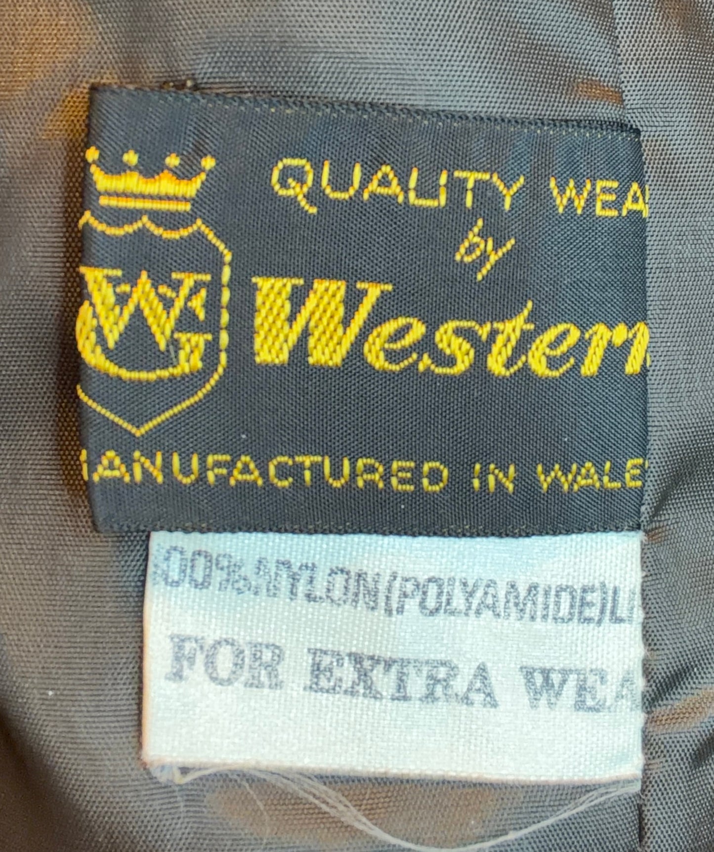 Vintage 60s Welsh wool tapestry waistcoat light brown beige biscuit size 12